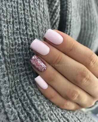 Uñas en rosa para el día b 🎀 - 15