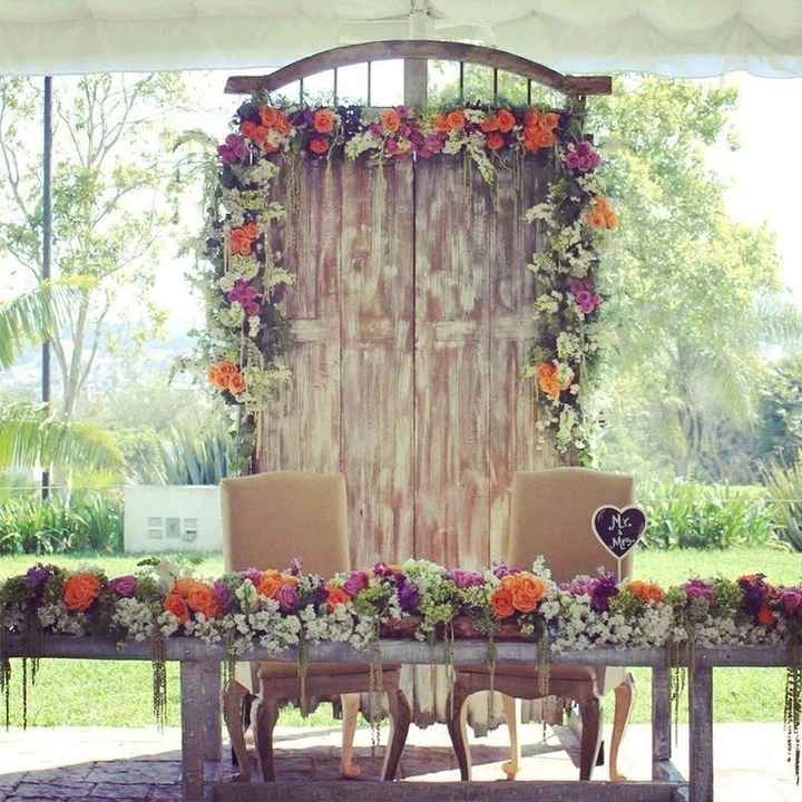 Mesa principal de novios - 1