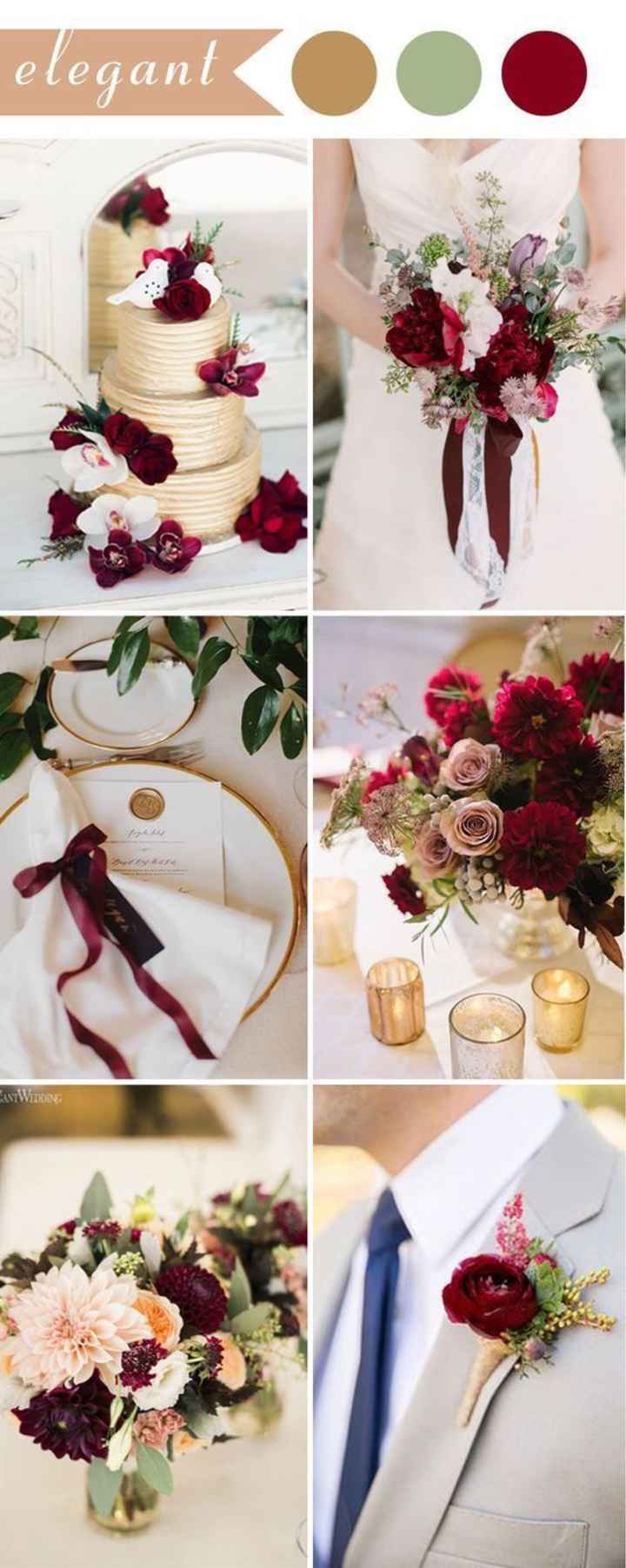 Color vino, protagonista de las bodas otoño - invierno - 8