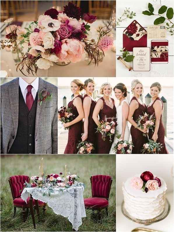 Color vino, protagonista de las bodas otoño - invierno - 20