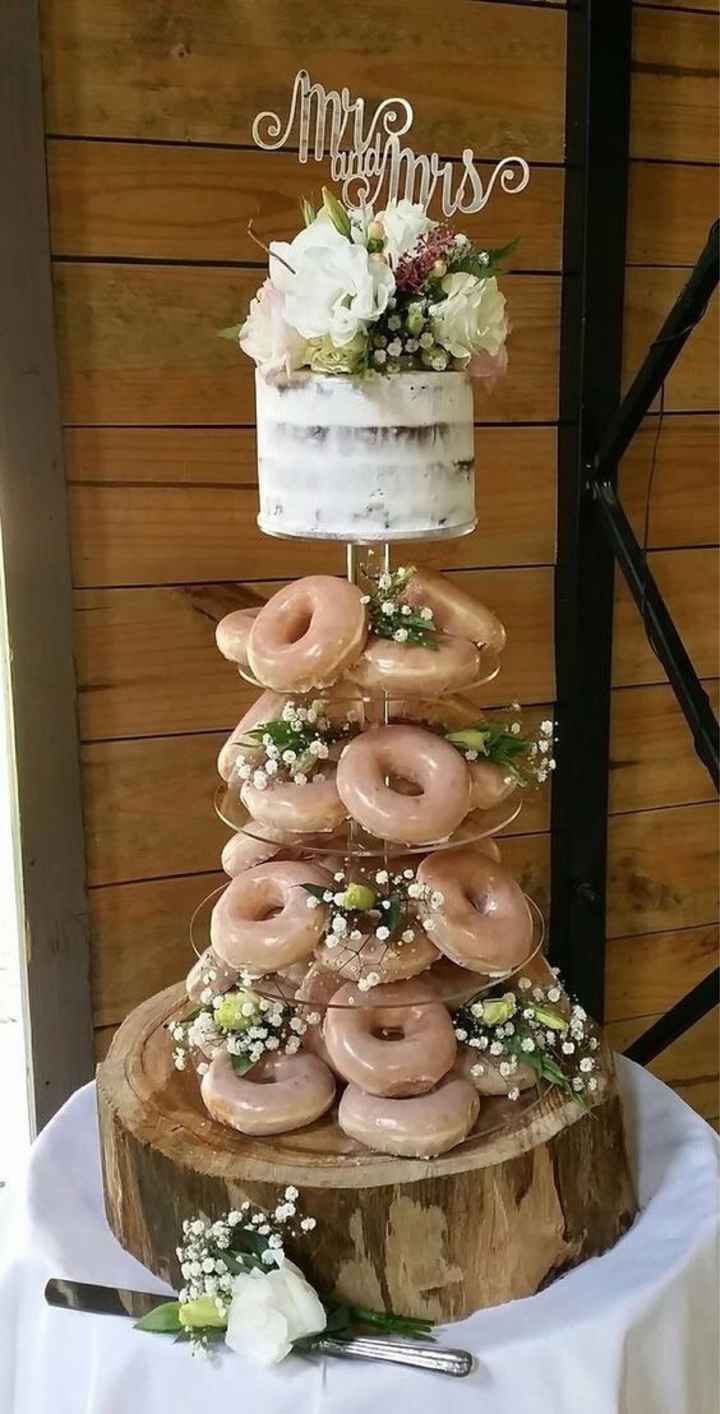 Pastel alternativo: pastel de donas 🍩 - 7
