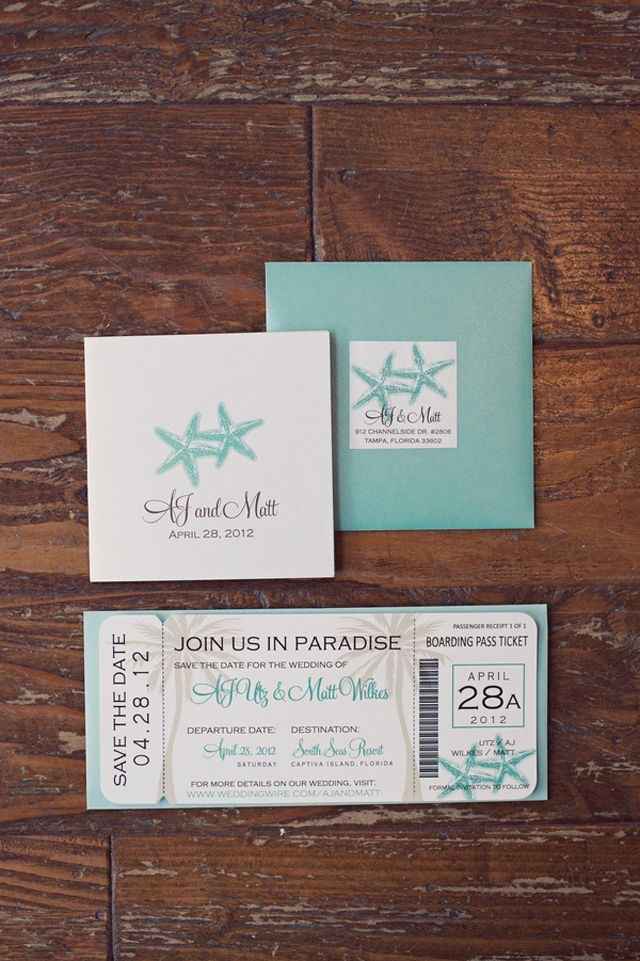 Invitaciones para boda en playa - 10