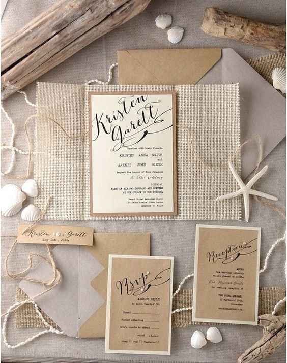 Invitaciones para boda en playa - 12