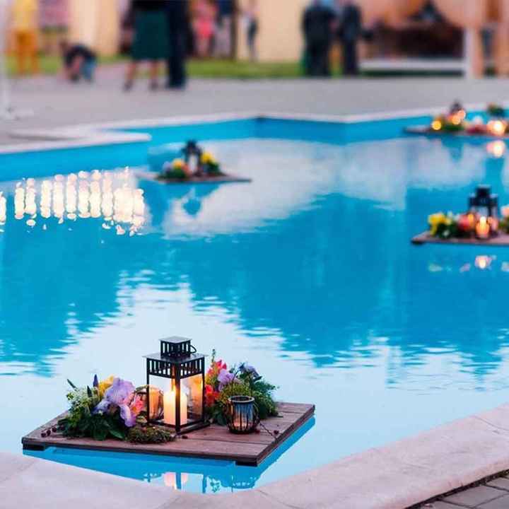 Como decorar la alberca de tu recepción - 7