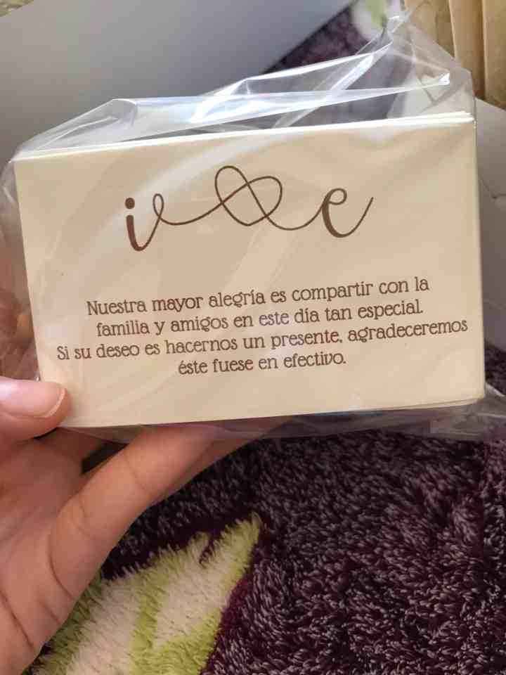 Como pedir dinero y no regalos en invitación - 1