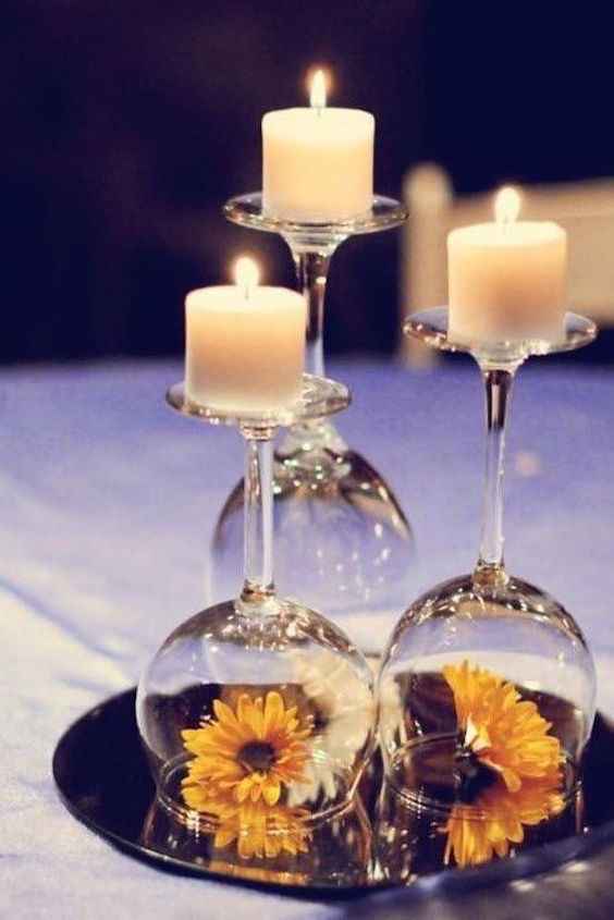 Centros de mesa con velas - 8