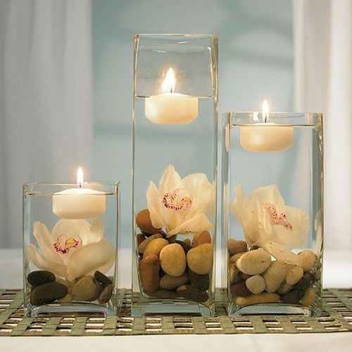 Centros de mesa con velas - 9