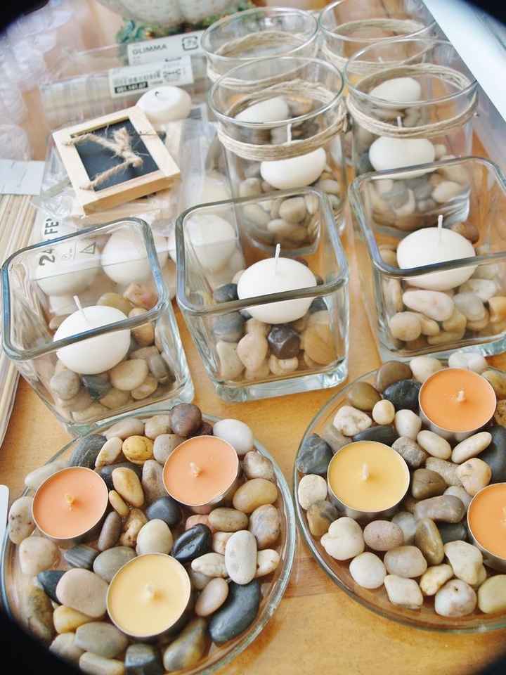 Centros de mesa con velas - 10