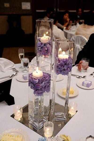 Centros de mesa con velas - 12