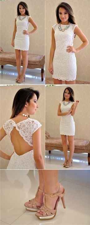 Vestidos claros para despedida o boda civil - 4