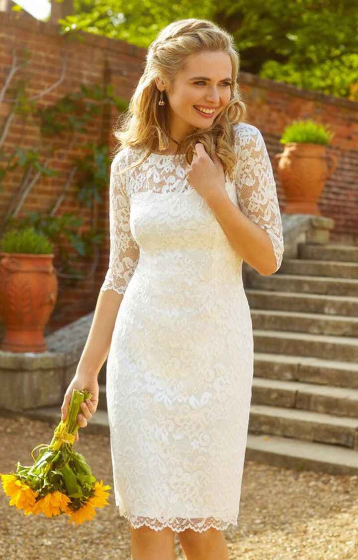 Vestidos claros para despedida o boda civil - 7