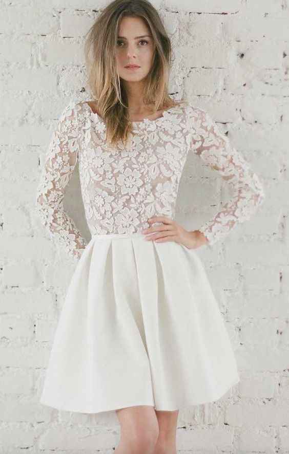 Vestidos claros para despedida o boda civil - 10