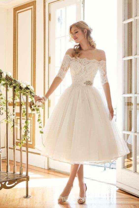 Vestidos claros para despedida o boda civil - 12