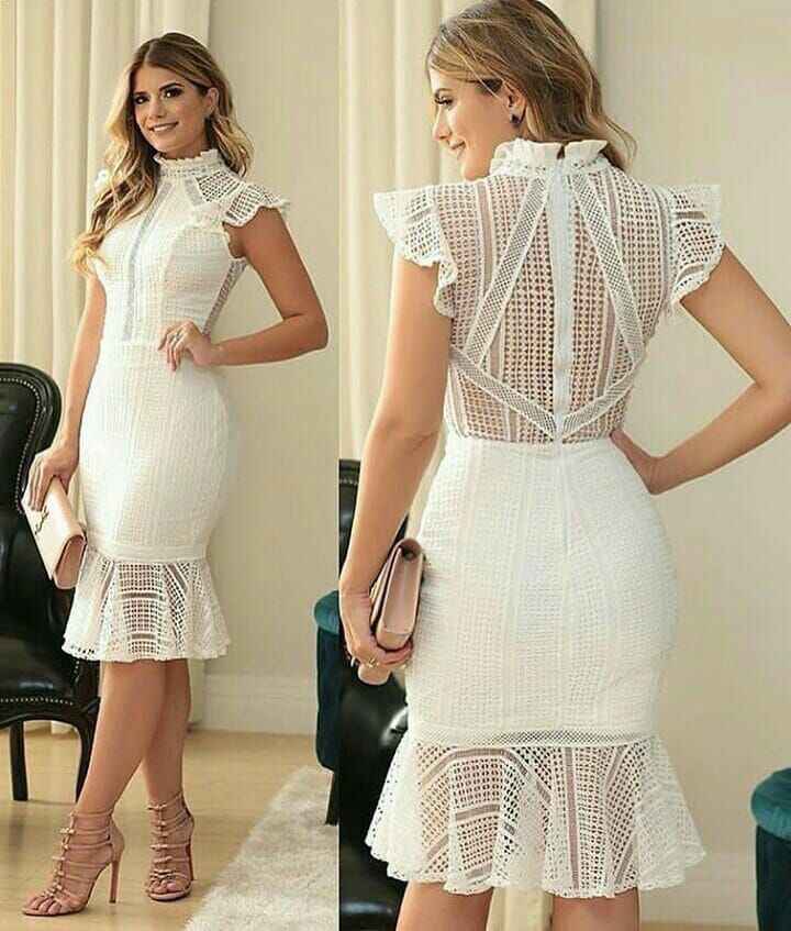 Vestidos claros para despedida o boda civil - 20