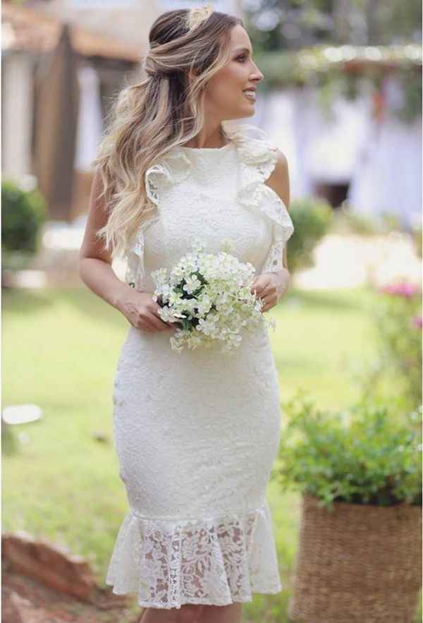 Vestidos claros para despedida o boda civil - 25