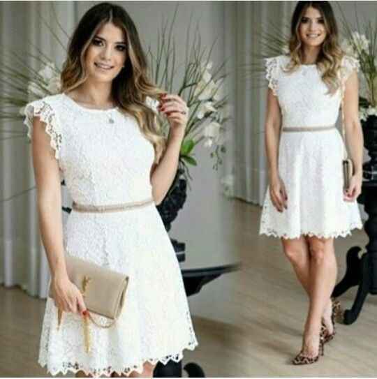 Vestidos claros para despedida o boda civil - 30