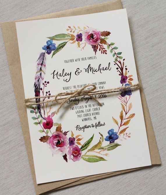 Invitaciones de boda fáciles de hacer - 1
