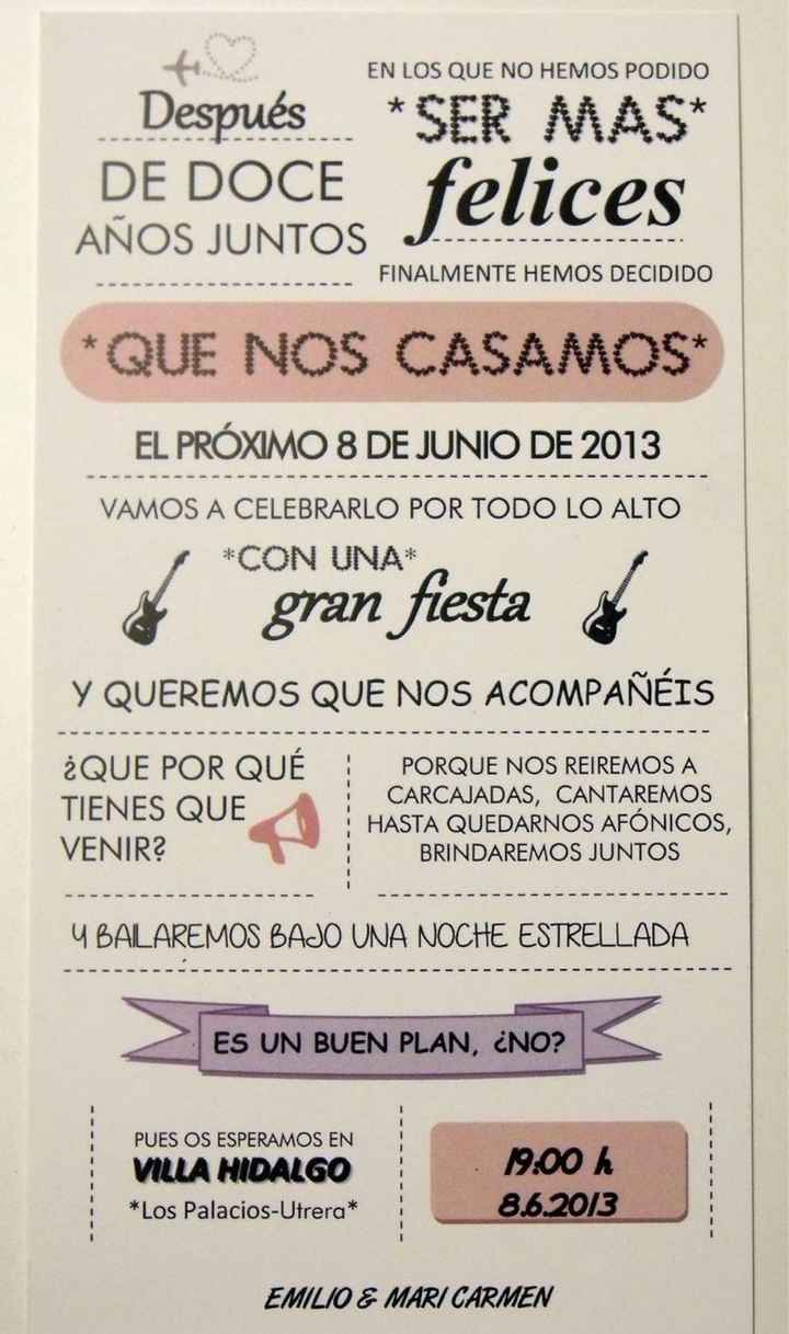 Invitaciones de boda fáciles de hacer - 2