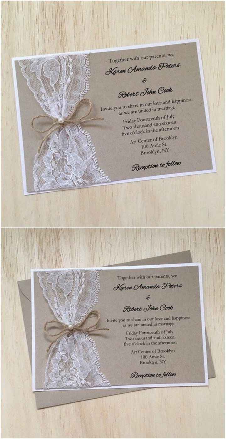 Invitaciones de boda fáciles de hacer - 41