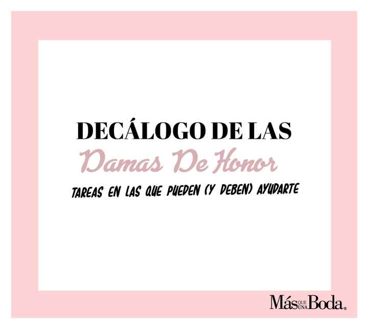Decálogo de las damas: tareas en las que pueden ayudarte. - 1