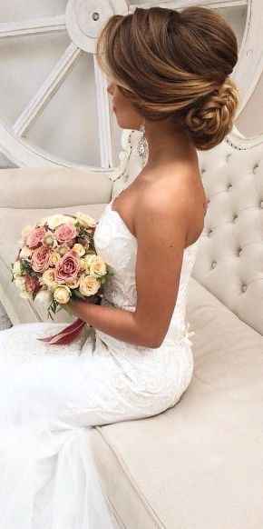 Peinados tipo recogido bajo para novia 👰🏻 - 8