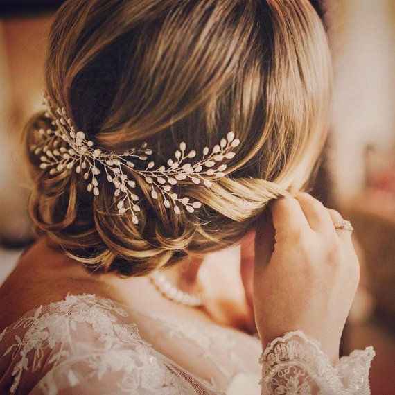 Peinados tipo recogido bajo para novia 👰🏻 - 11