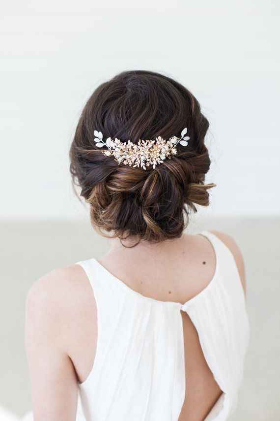 Peinados tipo recogido bajo para novia 👰🏻 - 19