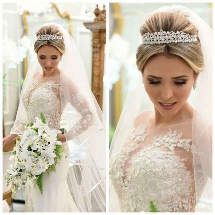 Peinados tipo recogido alto para novia 👰🏻 - 11