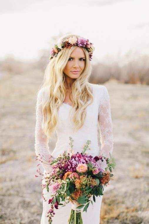 Peinados con cabello suelto para novia 👰🏻 - 3