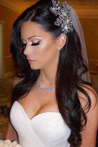 Peinados con cabello suelto para novia 👰🏻 - 12