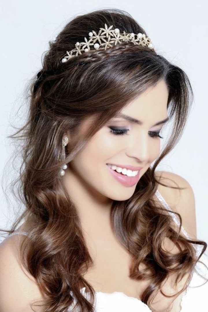 Peinados semi recogido para novia 👰🏻 - 10
