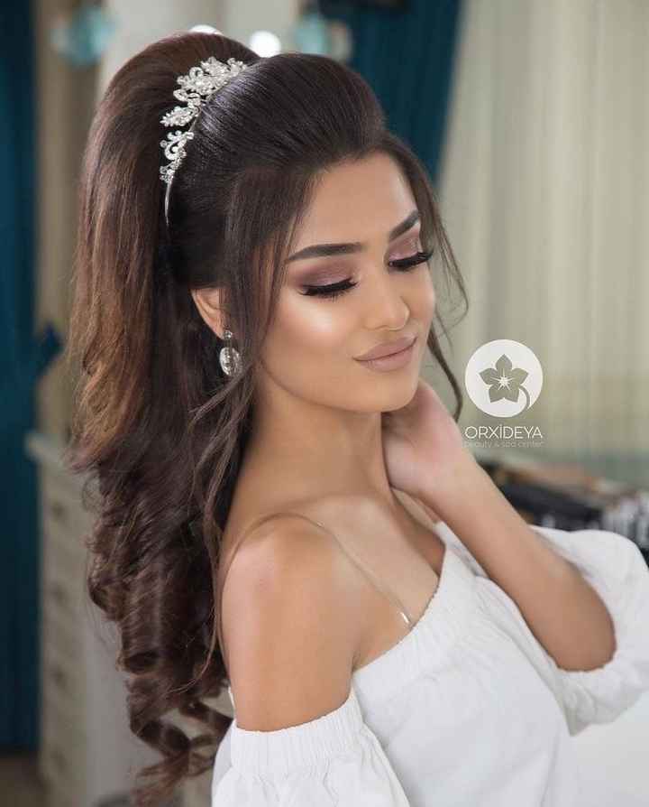 Peinados semi recogido para novia 👰🏻 - 12