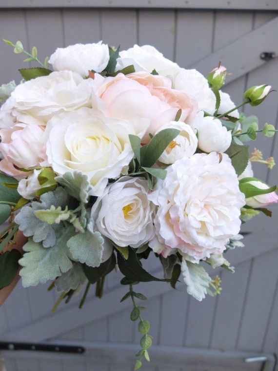 Ramos de novia con toques rosas 💐 - 20
