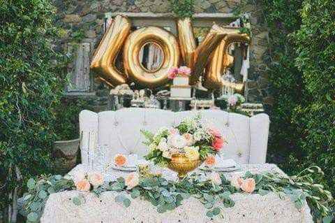 Decoración para las mesas de novios - 1
