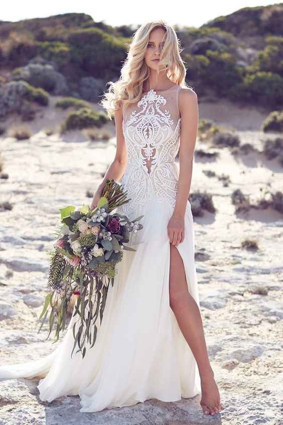 El vestido de novia ideal para una boda en la playa - 16