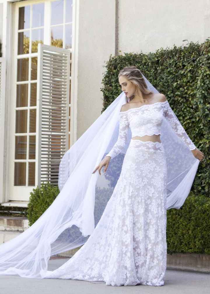 El vestido de novia en dos piezas - 1