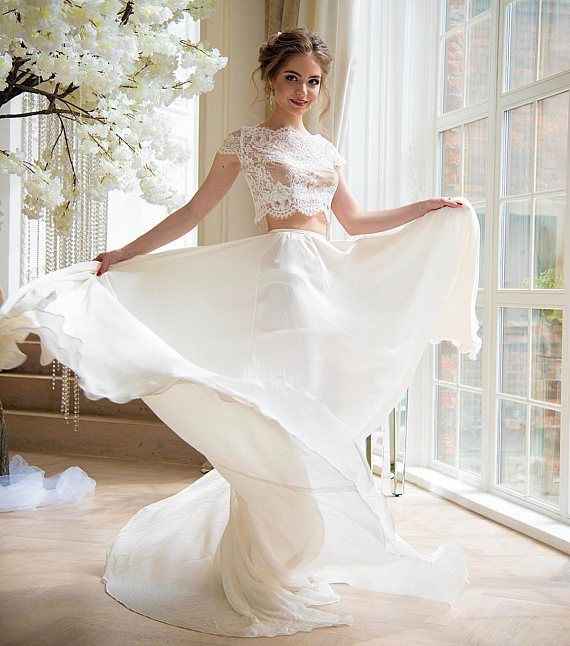 El vestido de novia en dos piezas - 6