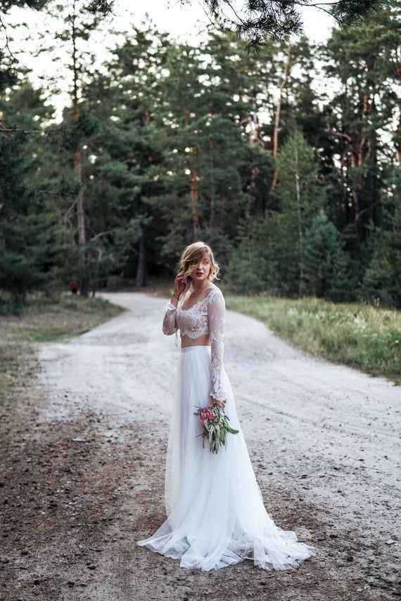 El vestido de novia en dos piezas - 8