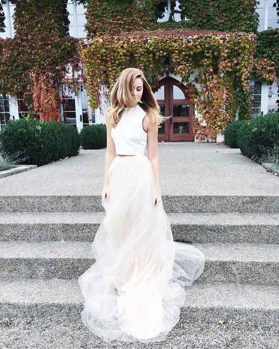 El vestido de novia en dos piezas - 16