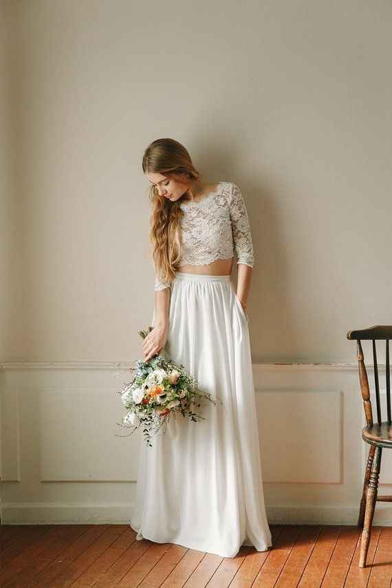 El vestido de novia en dos piezas - 24