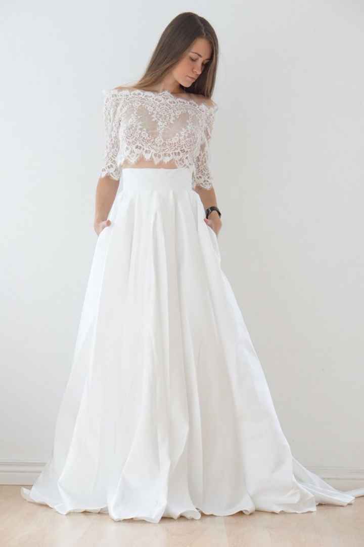 El vestido de novia en dos piezas - 34
