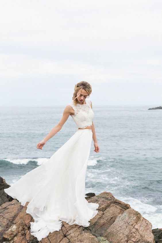 El vestido de novia en dos piezas - 36