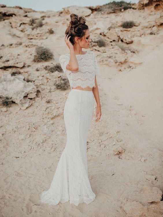 El vestido de novia en dos piezas - 41