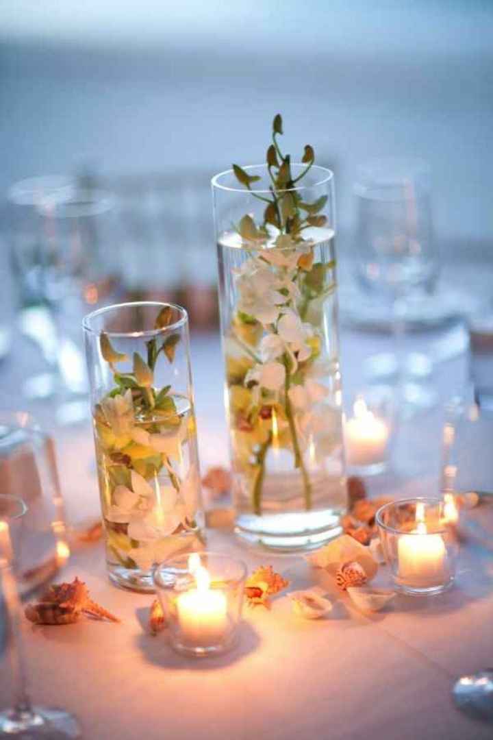 Ideas inspiración: Centros de mesa para una boda en playa - 10