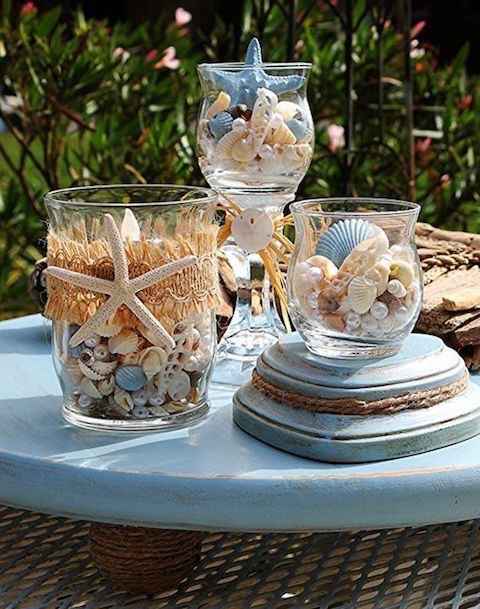 Ideas inspiración: Centros de mesa para una boda en playa - 19