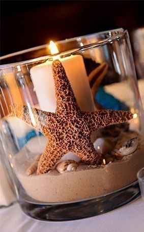 Ideas inspiración: Centros de mesa para una boda en playa - 27