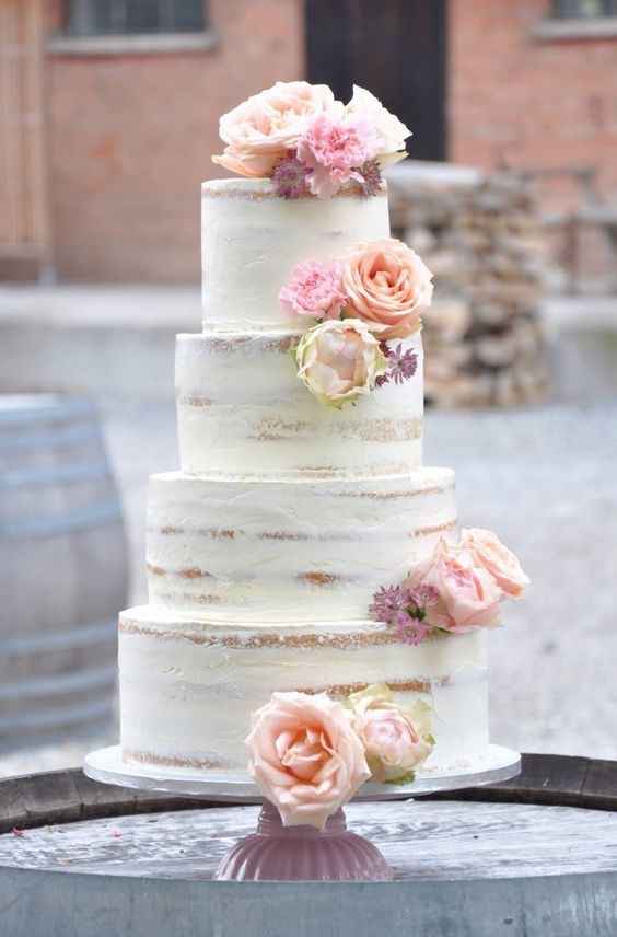 Pastel blanco + flores = Combinación infalible (parte 2) - 3