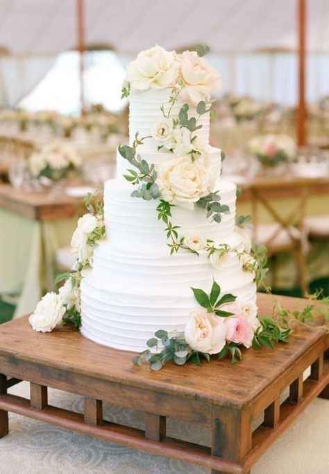 Pastel blanco + flores = Combinación infalible (parte 2) - 6