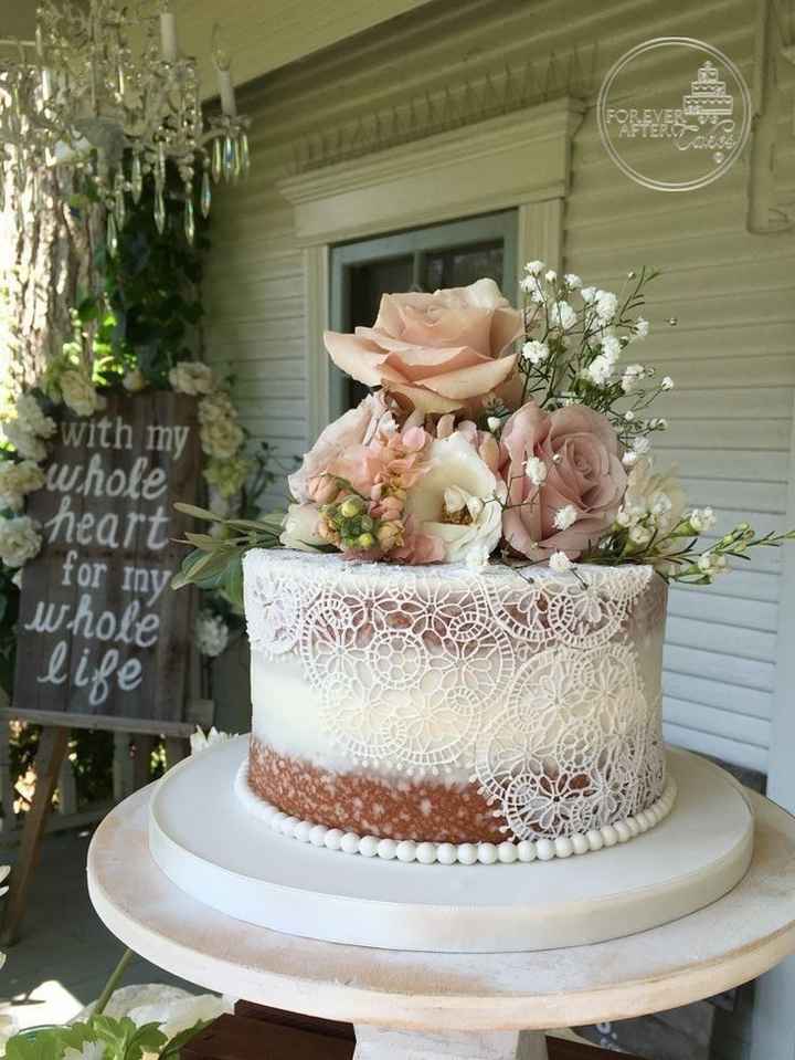Pastel blanco + flores = Combinación infalible (parte 2) - 14