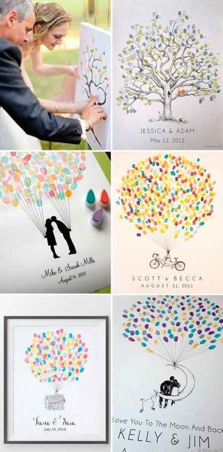 13 ideas para el libro de firmas - 6